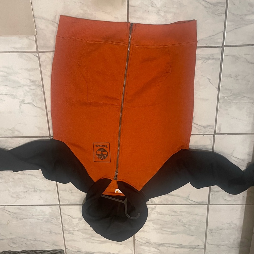 Timberland Orange and Black Hoodie